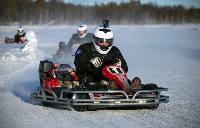 Go-kart on ice